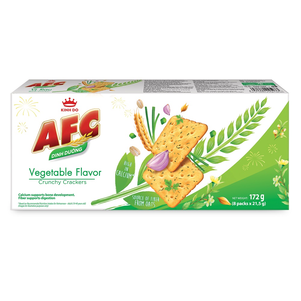 Bánh Cracker AFC Dinh Dưỡng Vị Rau Cải Hộp 172g Giá Tốt Tháng 7/2026