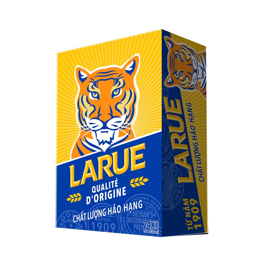 Thùng 24 lon bia Larue xanh lon 330ml