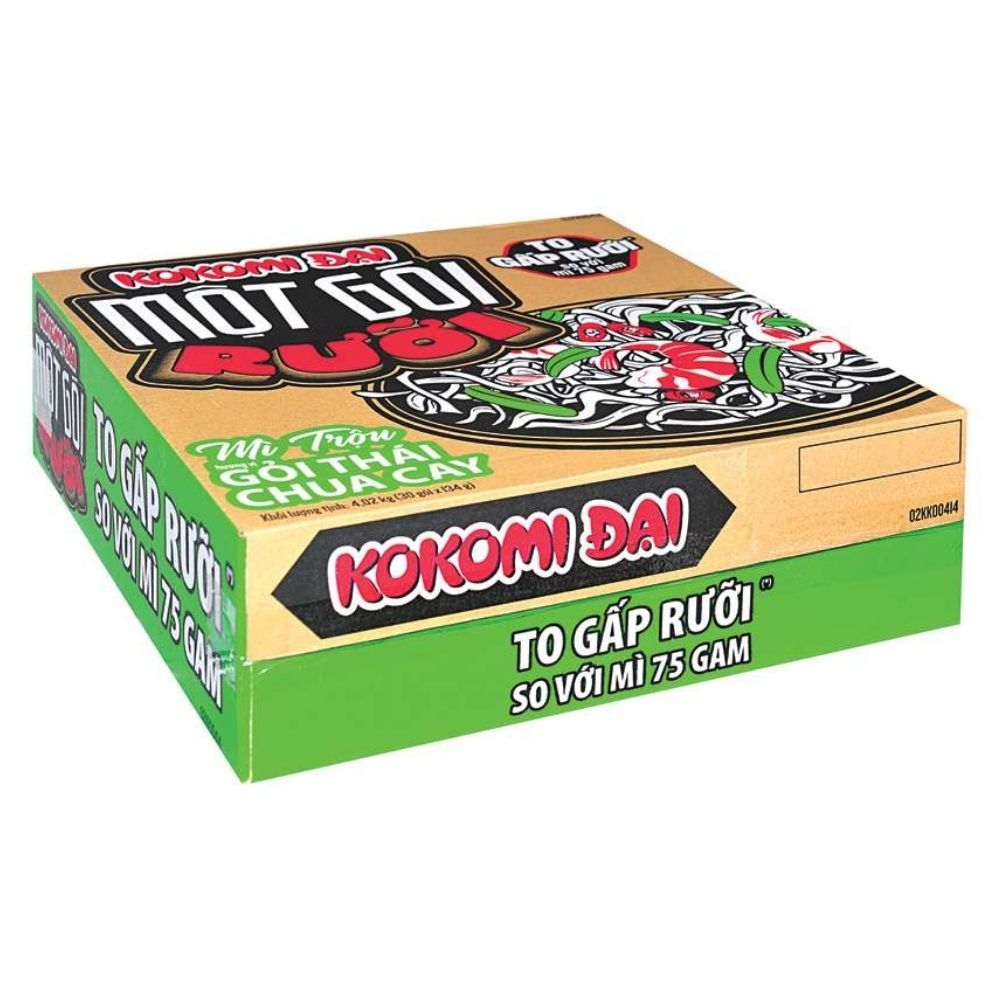 Thùng 30 gói mì trộn Kokomi đại 134g