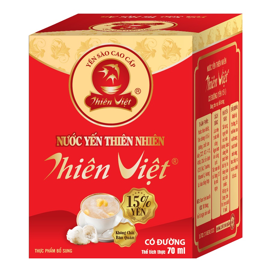 Nước Yến Có Đường Yến Sào Thiên Việt 70ml