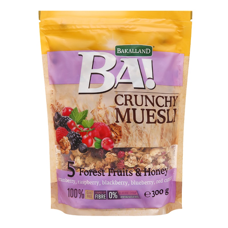 Ngũ Cốc Muesli 5 Forest Fruits & Honey Bakalland 300g