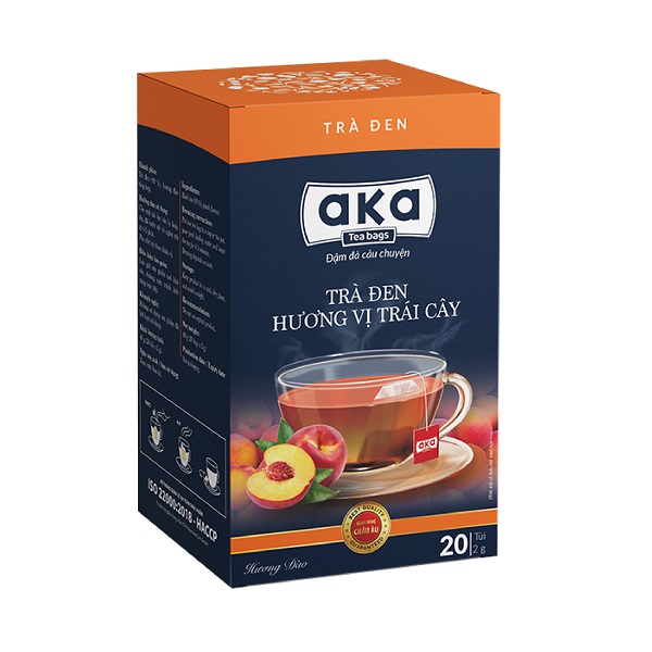 AKA Trà Đen Túi Lọc Hương Đào 40g