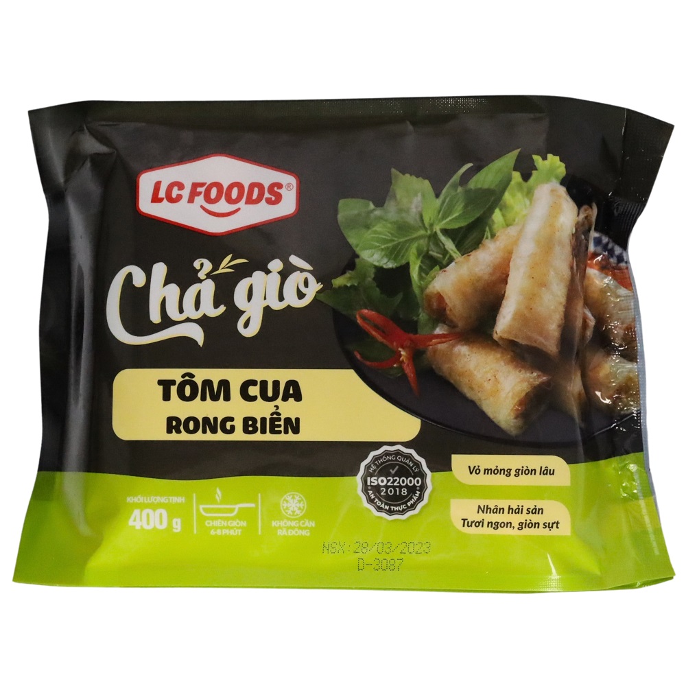 Chả Giò Tôm Cua Rong Biển LC Foods 400g