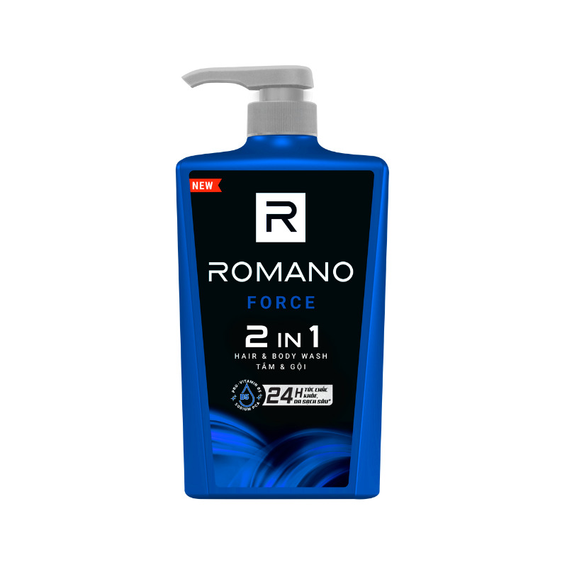 Sữa Tắm Gội Romano 2In1 Force 650g