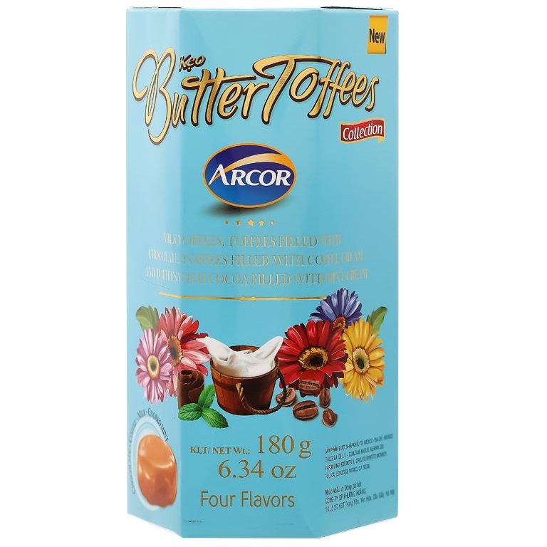 Acroot Toffee Kẹo Butter Toffees Arcor 180g Giá Tốt Tháng 7/2026