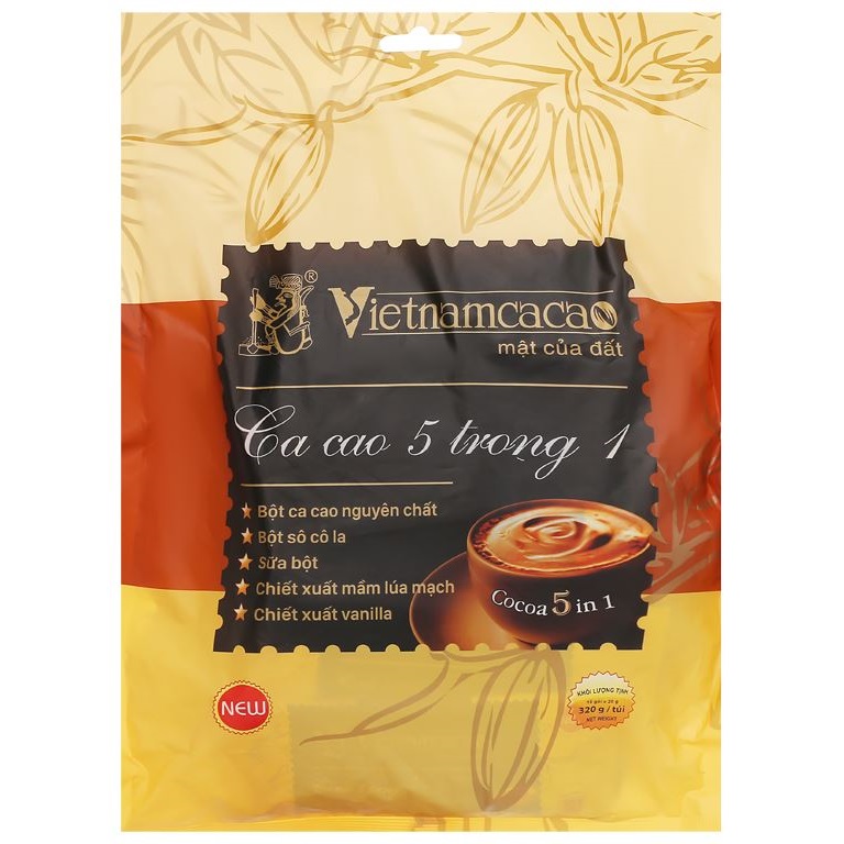 Vietnamcacao Bột Cacao 5In1 320g