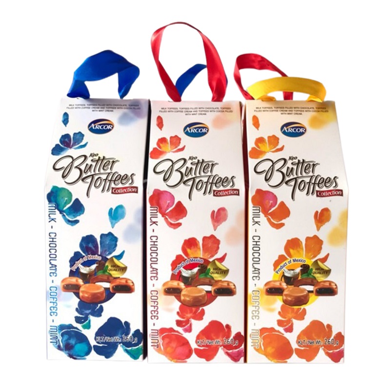 Acroot Toffee Kẹo Arcor Butter Tofees Ống 260g