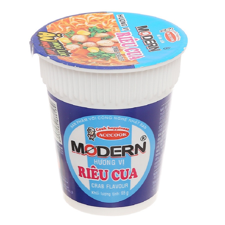 Mì Modern hương vị riêu cua ly 65g giá tốt tại AEONESHOP