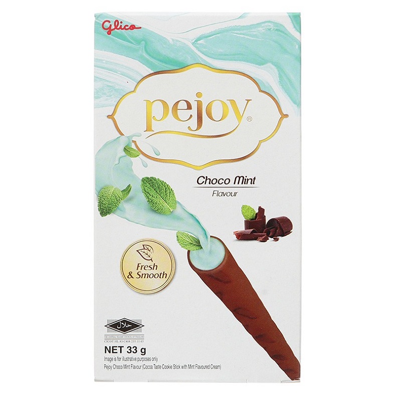Bánh Que Pejoy Kem Glico Vị Sô Cô La Bạc Hà 33g