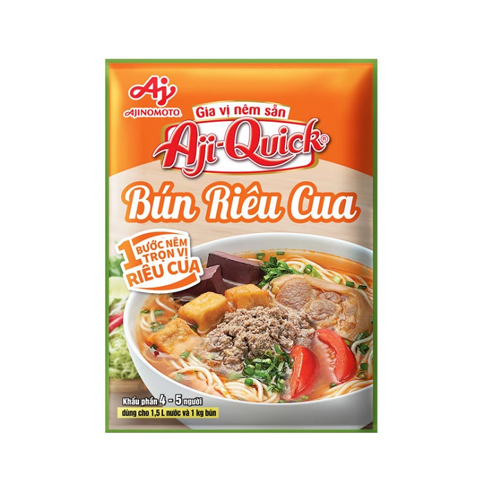 Gia vị nêm sẵn bún riêu cua Aji-Quick