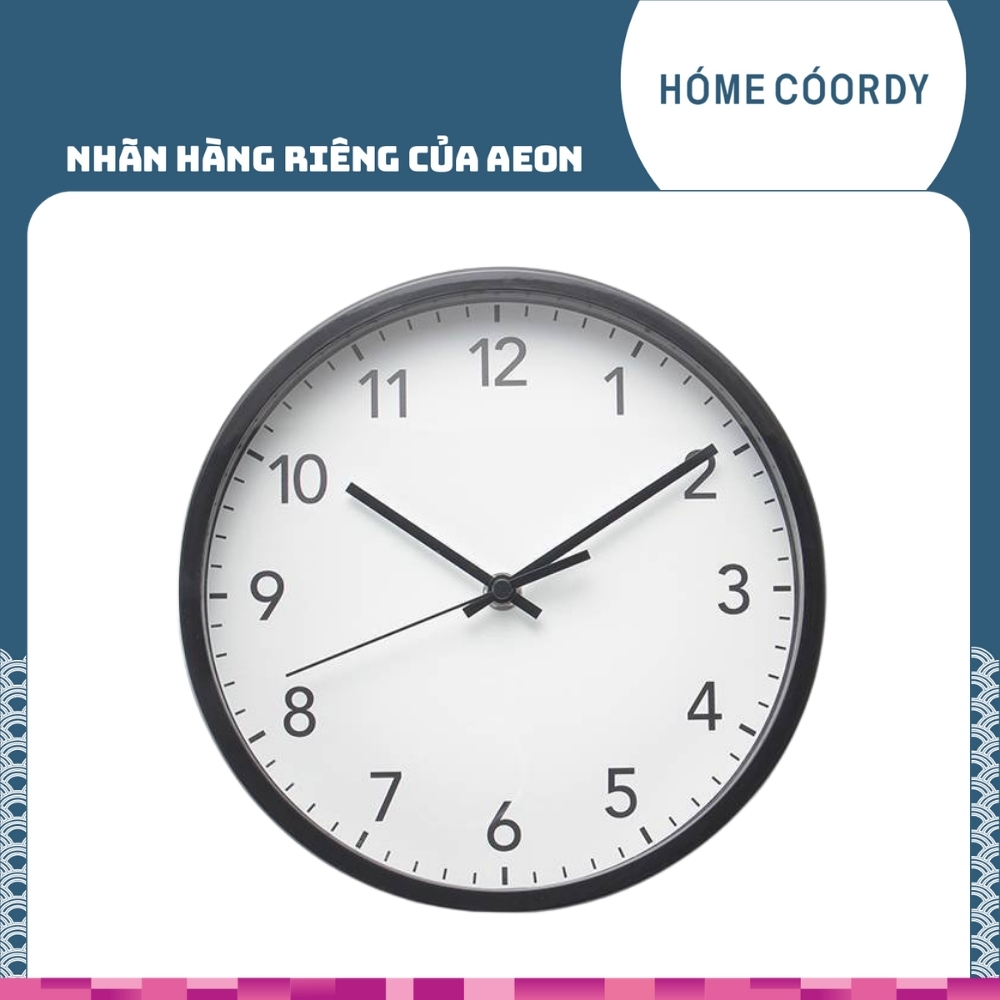 Đồng Hồ Treo Tường Hóme Cóordy Màu Đen