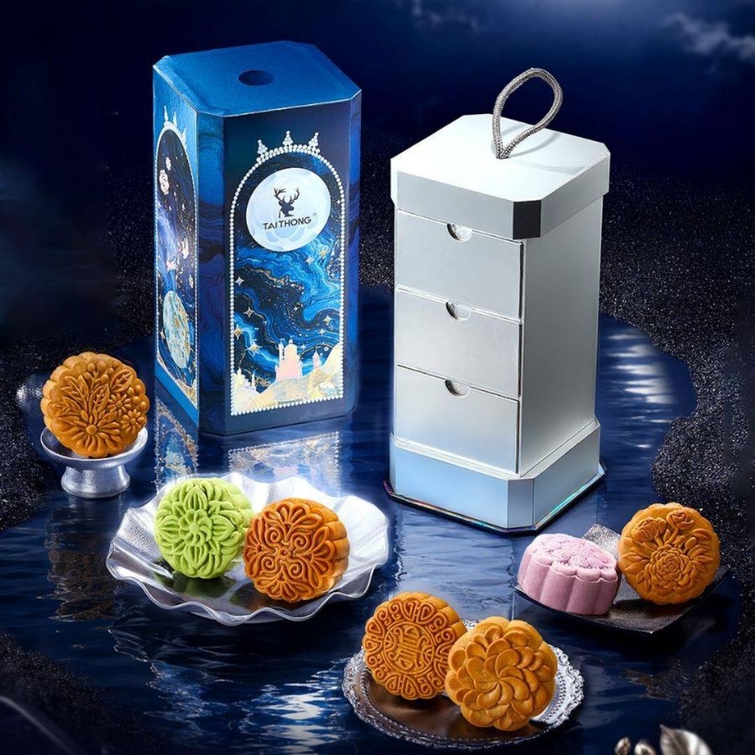 Hộp Bánh Trung Thu Bách Nguyệt Đăng 3X140g
