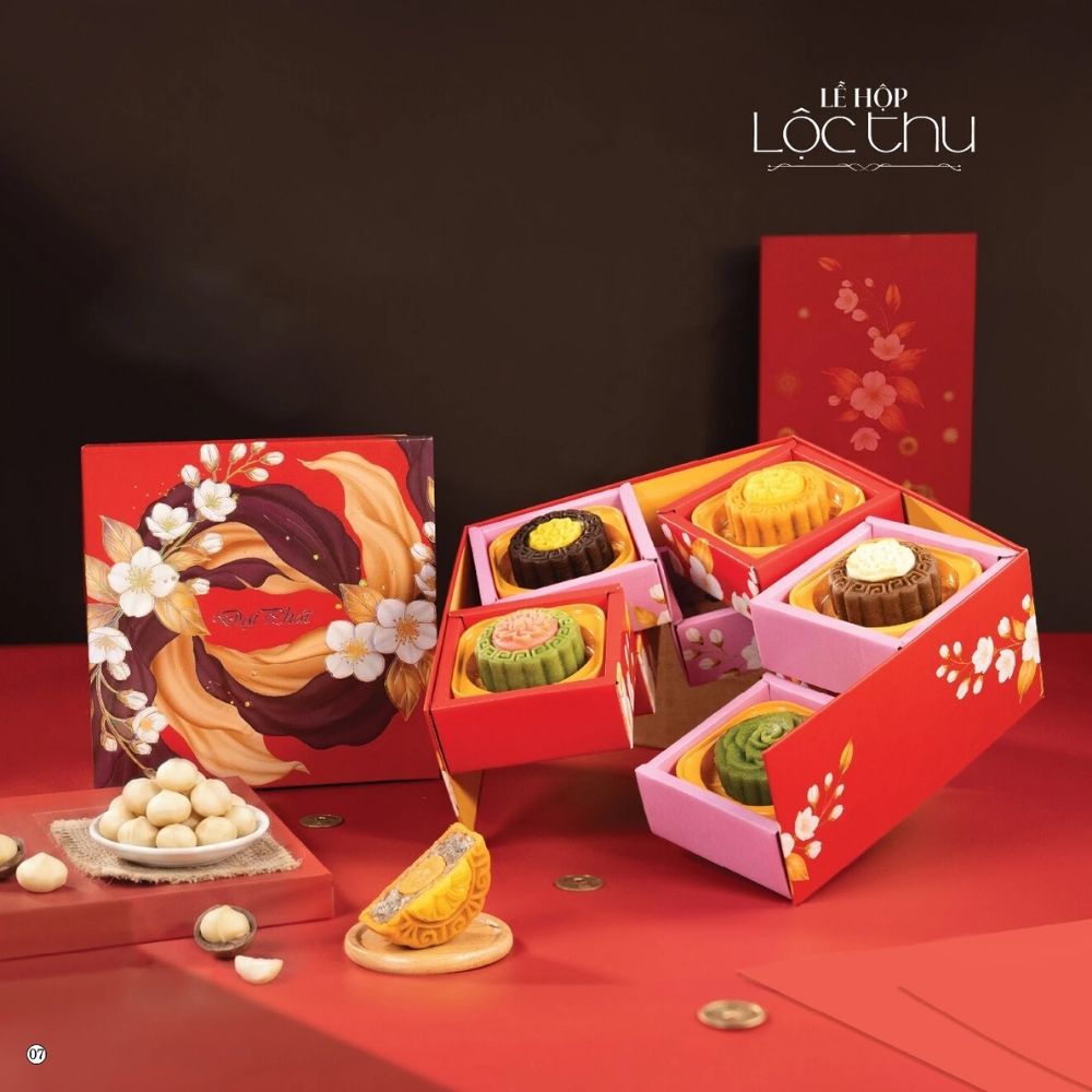 Hộp Bánh Trung Thu Lễ Hộp Lộc Thu 700