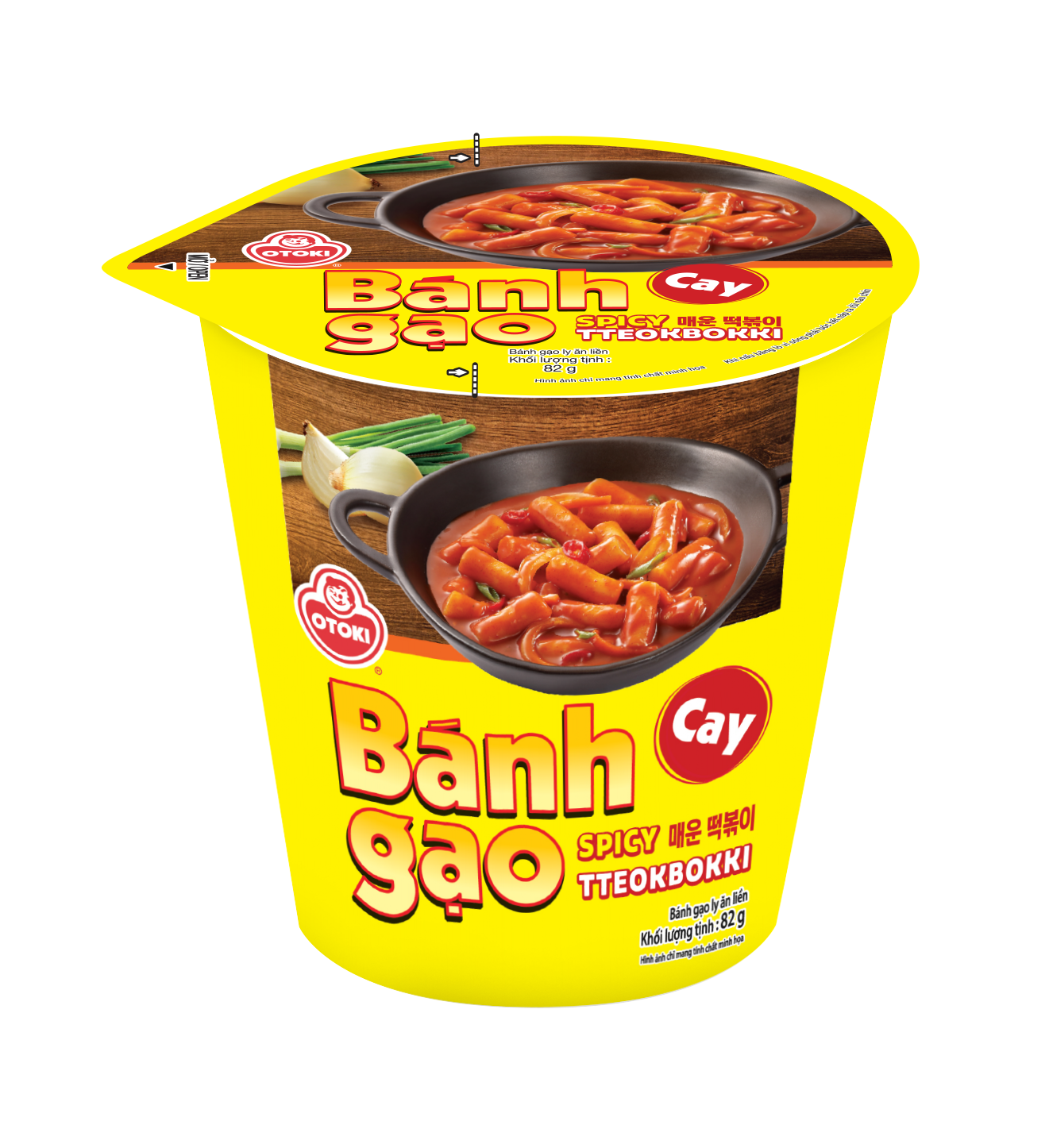 Toppoki Aeon Bánh Gạo Ly Topokki Jin Vị Cay 82g