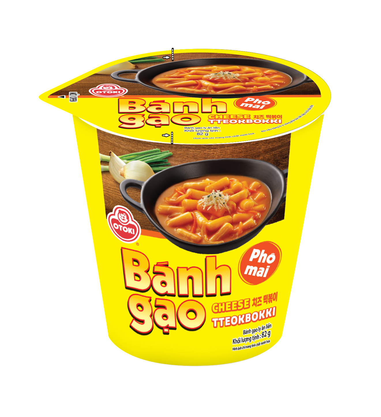 Toppoki Aeon Bánh Gạo Ly Topokki Jin Vị Phô Mai 82g