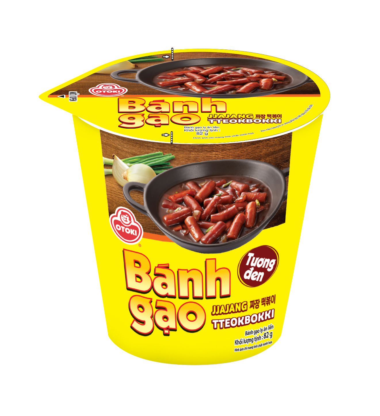 Toppoki Aeon Bánh Gạo Ly Topokki Jin Vị Tương Đen 82g