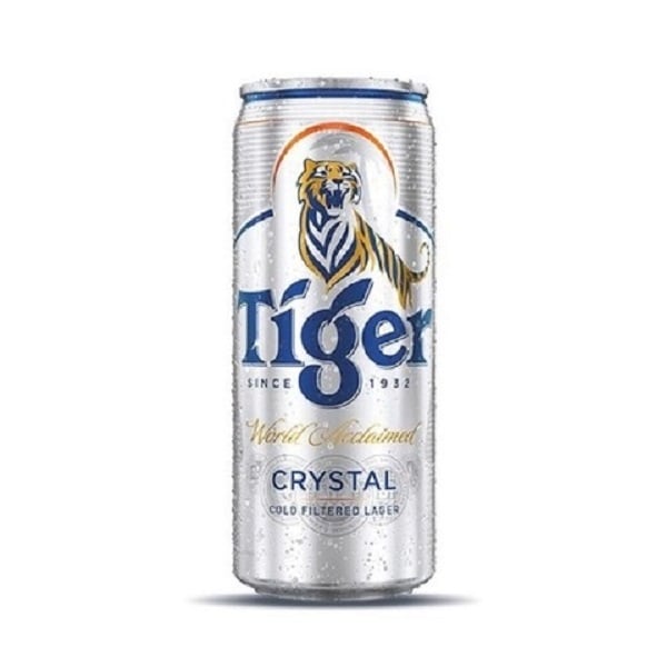 Bia Tiger Bạc Crystal lon 330ml
