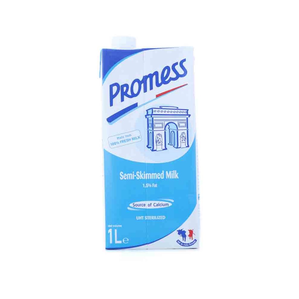 Sữa Tươi Tiệt Trùng Promess Ít Béo Hộp 1L - AEONESHOP