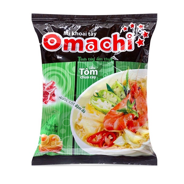 Mì Omachi lẩu tôm chua cay gói 79g