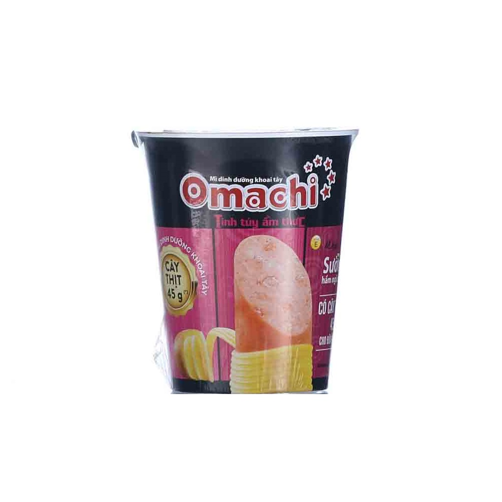 Mì Omachi vị sườn hầm ngũ quả ly 111g có cây thịt thật