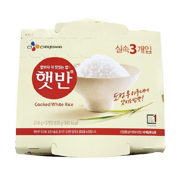 Cơm Trắng Ăn Liền CJ Foods 3 x 210g