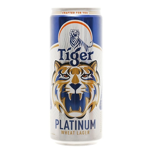 Bia Tiger Platinum Wheat Lager Lon 330ml