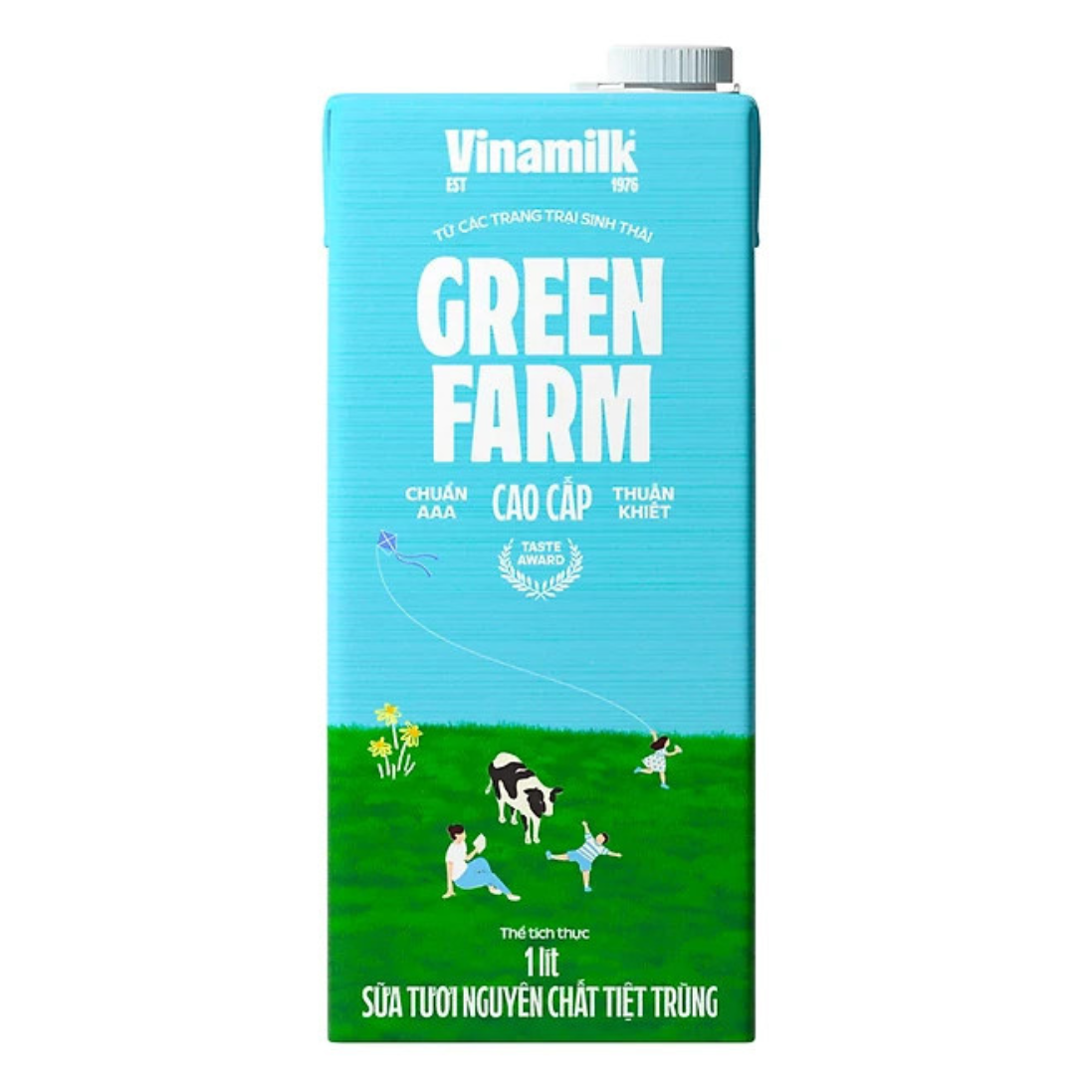 Vinamilk Sữa Tươi Tiệt Trùng Green Farm Không Đường 1L