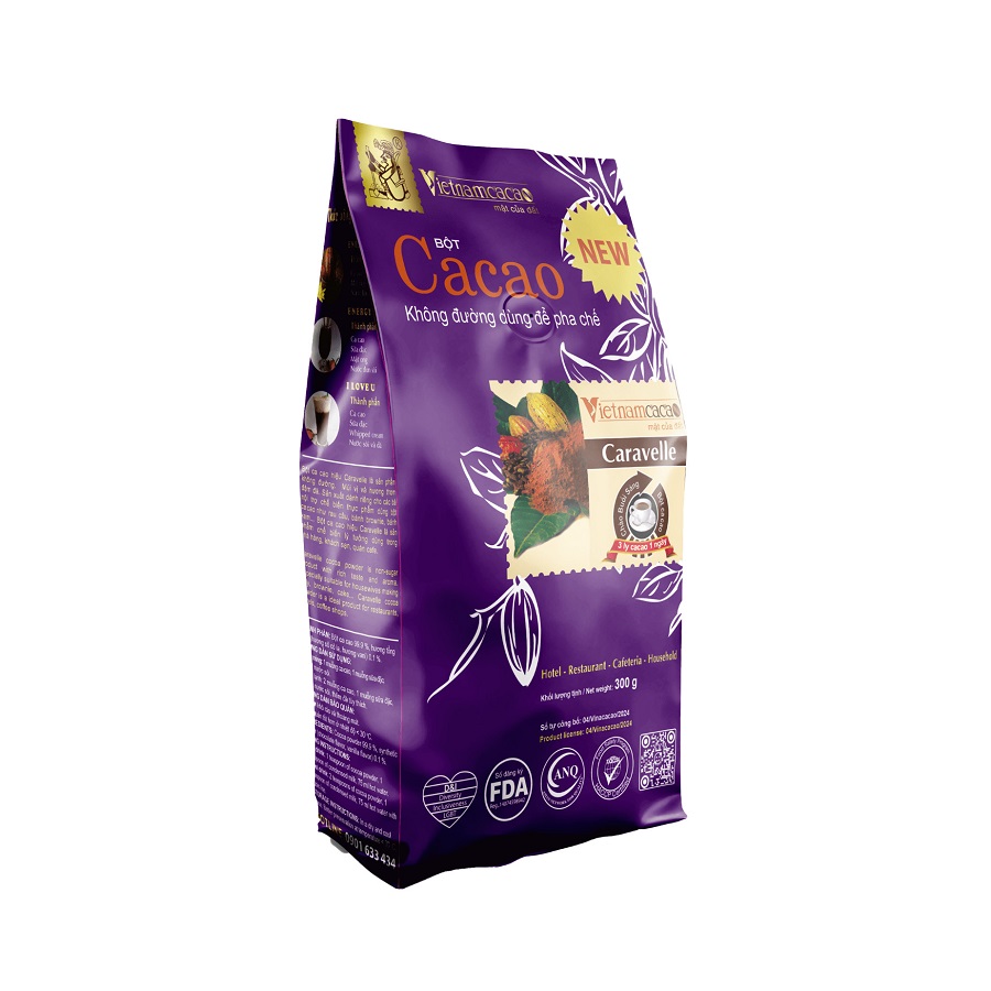 Vietnamcacao Bột Cacao Caravelle 300g