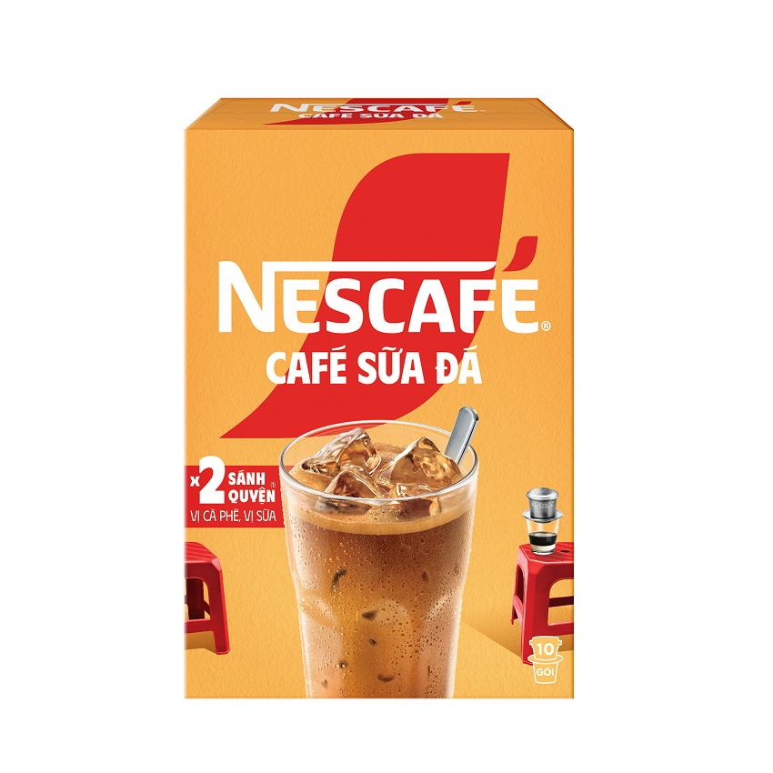 Cà Phê Hòa Tan Nescafé 3 In 1 Sữa Đá 10 x 24g