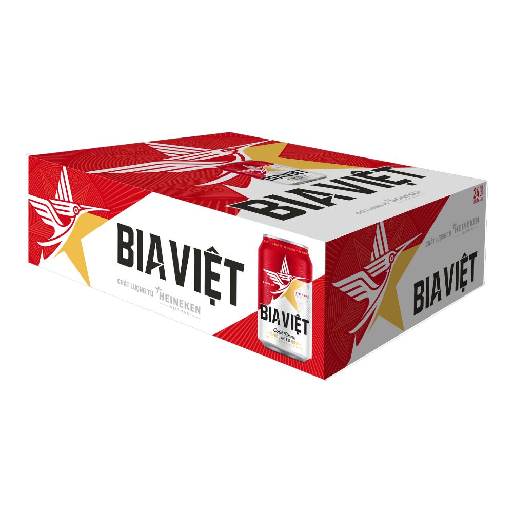 Thùng 24 lon bia Việt lon 330ml