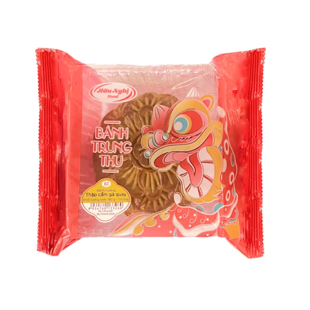 Bánh trung thu Hữu Nghị thập cẩm gà quay 1 trứng 80g