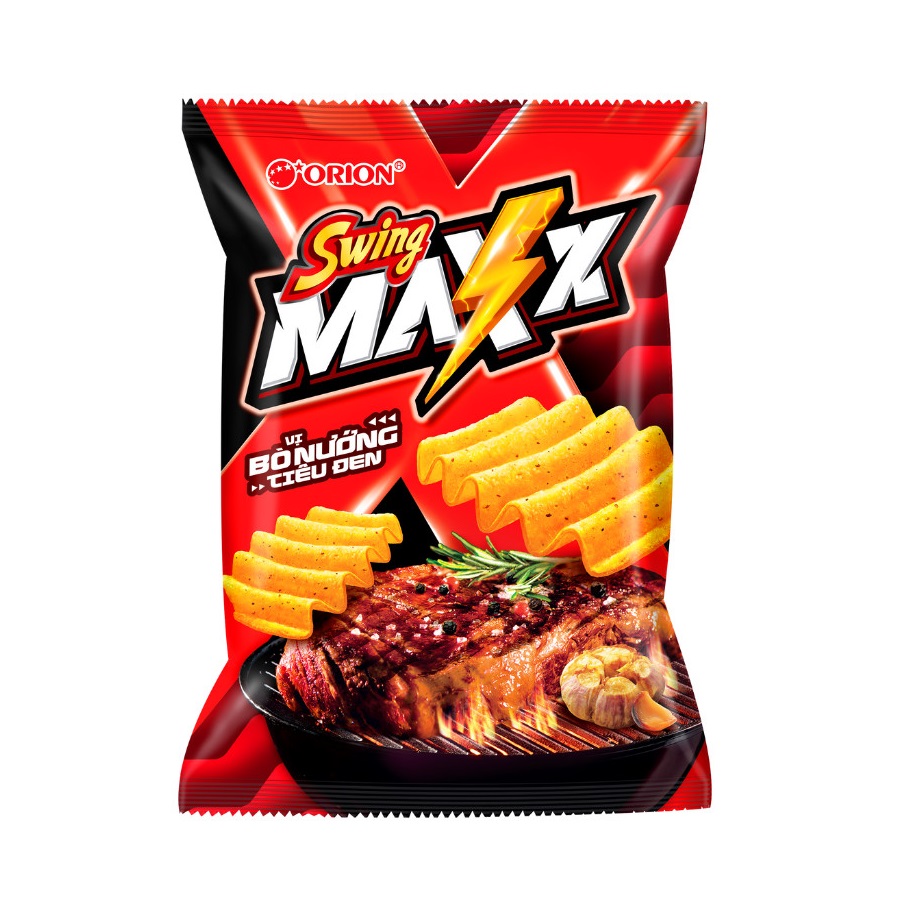 Swing bánh snack Maxx vị bò nướng 108g giá tốt tại AEONESHOP