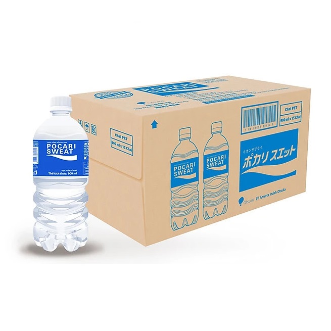 Thùng 14 chai bổ sung Ion Sweat Pocari chai 900ml - AEONESHOP