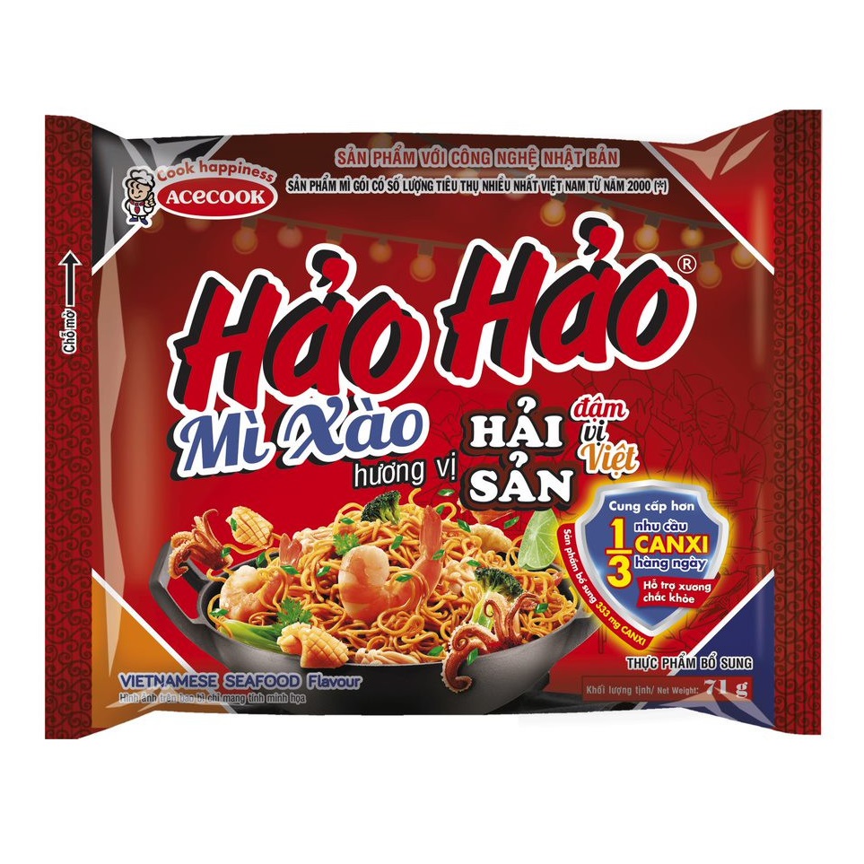 Mì xào Hảo Hảo vị hải sản gói 71g