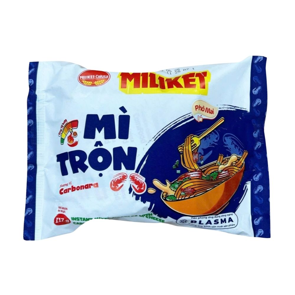 Mì trộn Miliket vị carbonara phô mai gói 117g