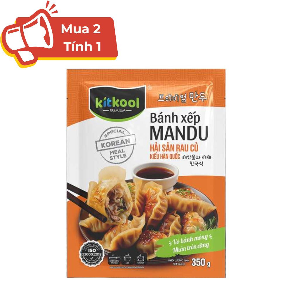 Bánh Mandu Hải Sản Rau Củ LC Foods 350g