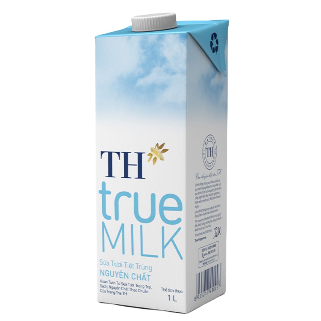 TH True Milk Sữa Tươi Tiệt Trùng Không Đường 1L