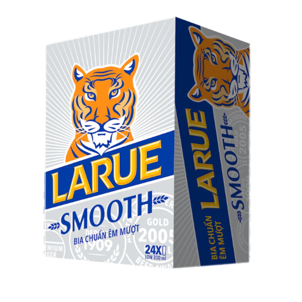 Thùng 24 lon bia Larue Smooth lon 330ml