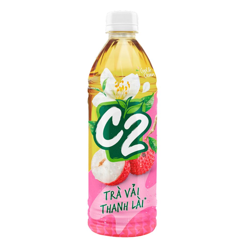 Trà Xanh C2 Vải Thanh Lài 455ml