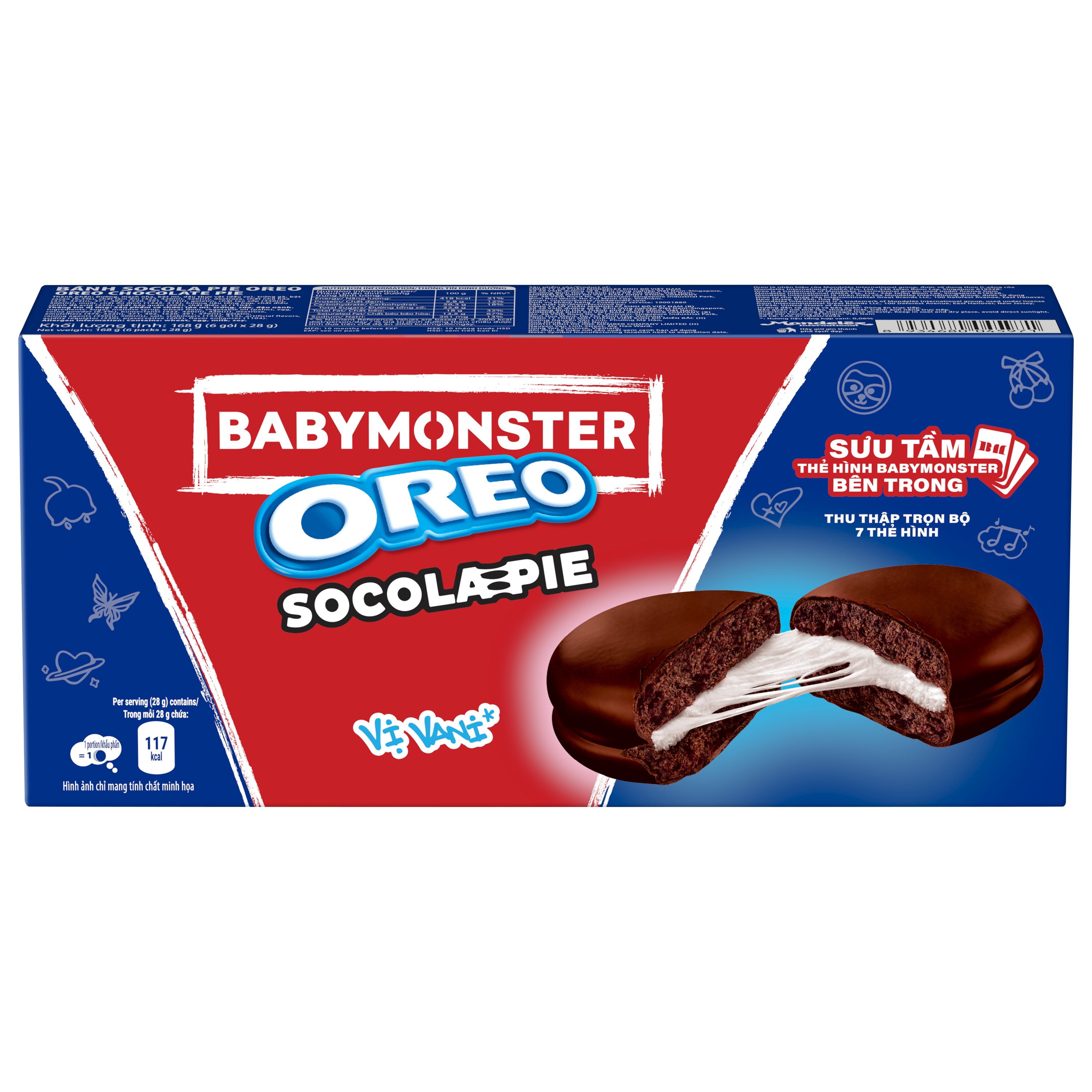 Bánh Oreo socola pie Cadbury hộp 180g - AEONESHOP