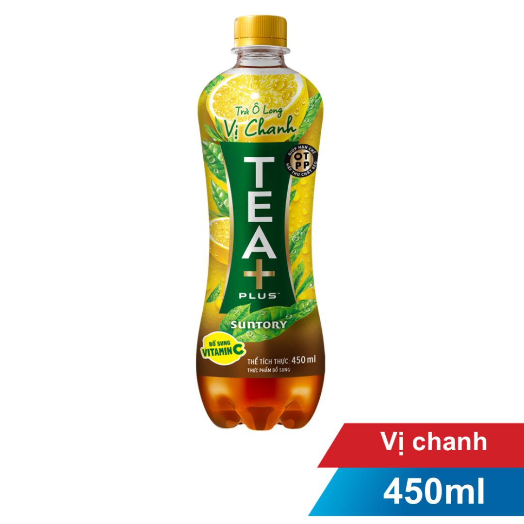 Trà Olong Tea Plus Vị Chanh 455ml