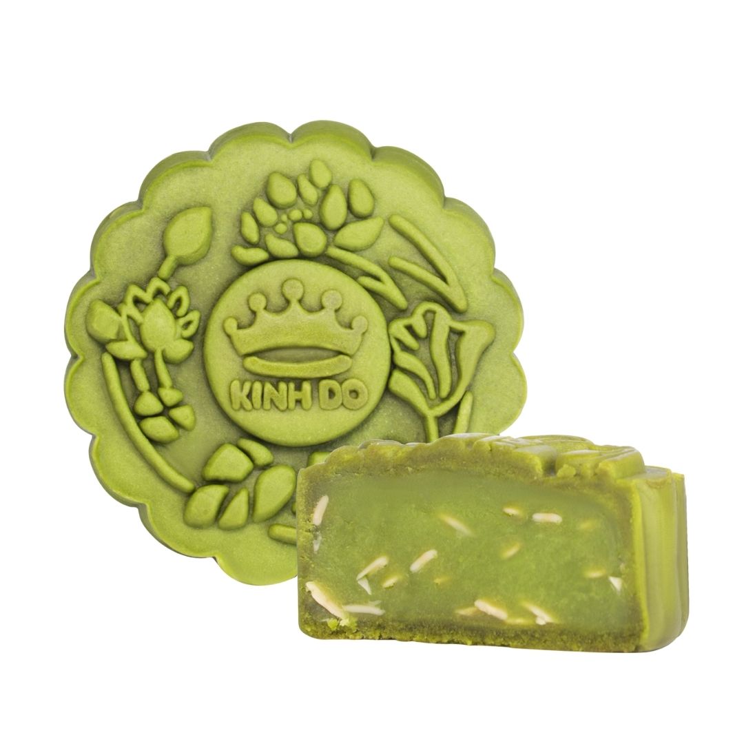Bánh trung thu Kinh Đô tuyết trà xanh Nhật Bản 0 trứng 150g