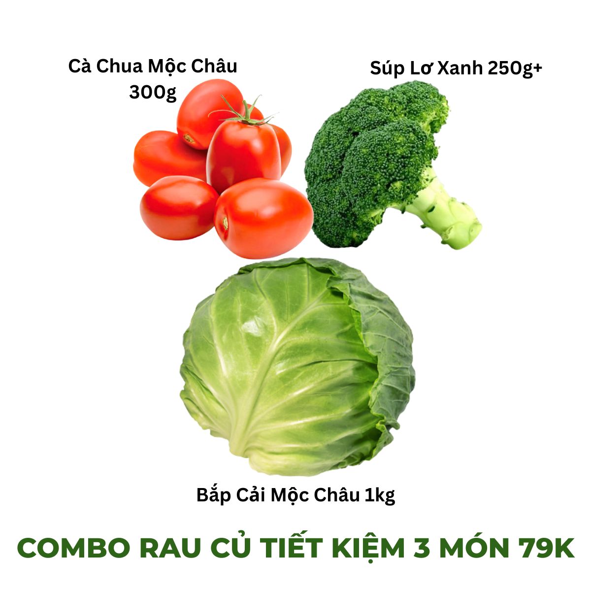 Combo Rau Củ Tiết Kiệm 2 79K (100g Hành Lá, 1.2kg+ Bắp Cải Mộc Châu ...