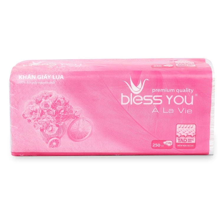 Bless You Khăn Giấy Đa Năng 2 Lớp Hold Me A La Vie 250 Tờ
